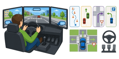 Car Driving Training Simulator Icon