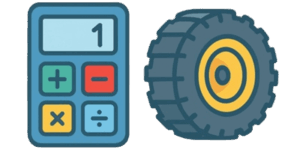 Tire calculator for heavy machinery Ico