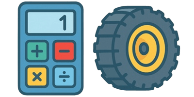 Tire calculator for heavy machinery Ico