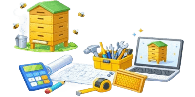 Custom 3D Beehive Builder Custom 3D Beehive Builder ico
