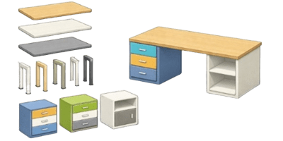 Interactive Desk Builder