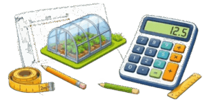 Greenhouse Calculator with Drawings