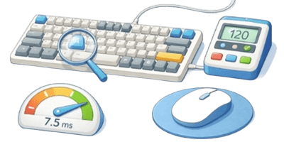 PC Keyboard and Mouse Test Icon