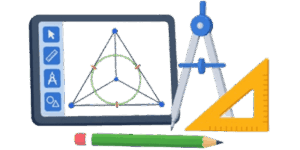 Geometry Problem Solver with Technical Drawings