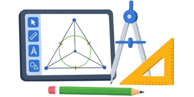 Geometry Problem Solver with Technical Drawings