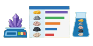 Mineral and Rock Density Table Picture