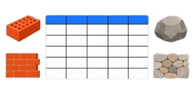 Brick and Stone Density Chart picture