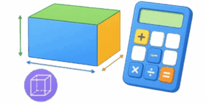 Icon Rectangular Prism Volume Calculator