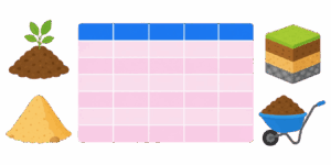 Soil and Sand Density Table picture