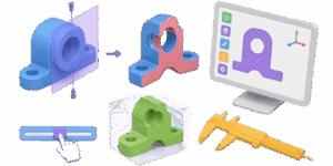 Icon 3D Part Cross-Section Calculator