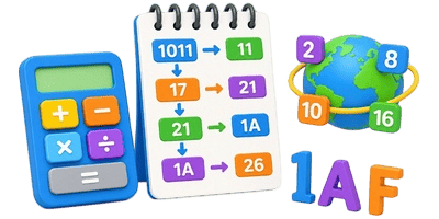 Number Systems Calculator with Steps Icon