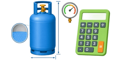 Gas Cylinder Contents & Volume Calculator Icon Gas Cylinder Contents Calc