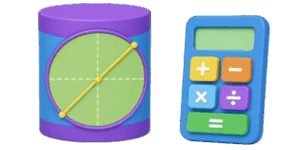 Cylinder Axial Section Diagonal Calc