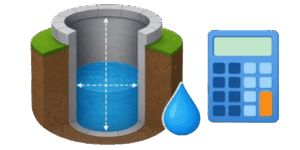 Water Well Volume Calc Icon