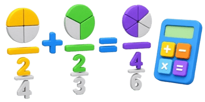 3D Fraction Addition Calculator Icon Fraction Addition Calculator