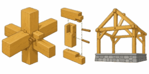 Icon Traditional Log and Beam Construction